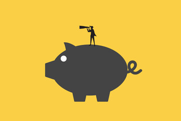 Businessman looking for opportunities. Concept of investment, finance, consulting