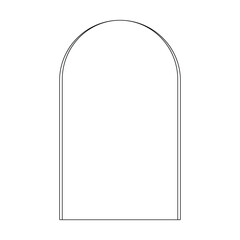 Frame border shape icon for decorative vintage doodle element for design in vector illustration