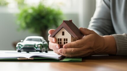 estate agent with house