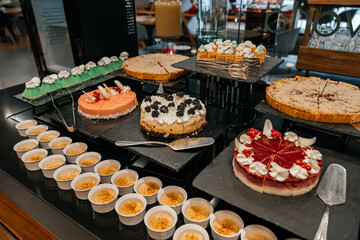 dishes on the buffet