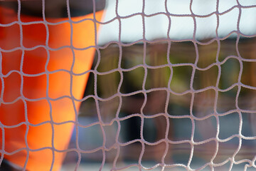 soccer goal net in the net