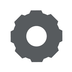 gear icon on white background