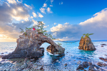 Noto Peninsula, Ishikawa, Japan at the Hatago Iwa Rock