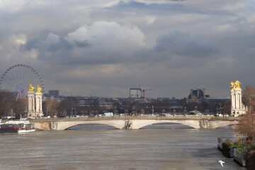 The Invalides bridge in the 7th arrondissement of Paris city