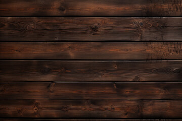 Rich, Dark Wooden Planks for a Rustic, Warm Interior Atmosphere. Wooden Background