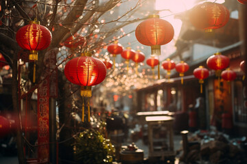 Fototapeta na wymiar chinese new year lanterns