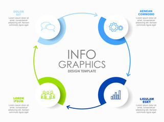 Infographic design template with place for your data. Vector illustration.