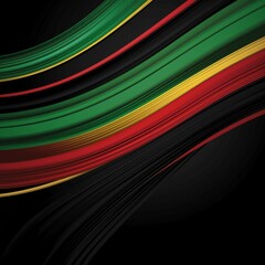 happy black history month wishing card and social media post background 