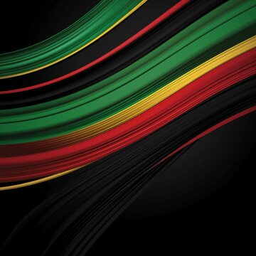 happy black history month wishing card and social media post background 