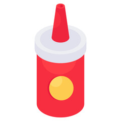 Premium download icon of ketchup bottle