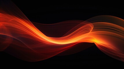 Abstract Red and Orange Flame Wave Background Wallpaper Design