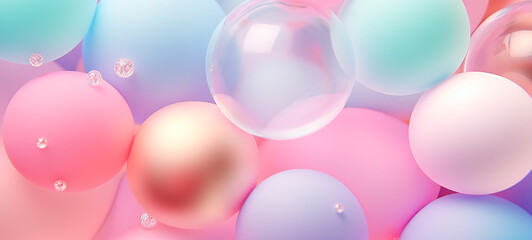 colorful bubbles water drops background
