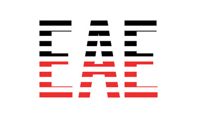 EAE three initial letter iconic line negative space minimal logo design vector template. monogram, abstract, wordmark, business, typography, minimalist, brand, company, flat, modern, unique, simple