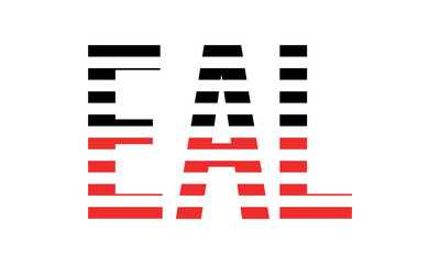 EAL three initial letter iconic line negative space minimal logo design vector template. monogram, abstract, wordmark, business, typography, minimalist, brand, company, flat, modern, unique, simple