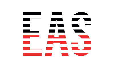 EAS three initial letter iconic line negative space minimal logo design vector template. monogram, abstract, wordmark, business, typography, minimalist, brand, company, flat, modern, unique, simple