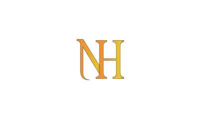 NH, HN , H , N , Abstract Letters Logo Monogram	