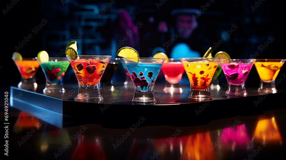 Canvas Prints cocktail in the bar hd 8k wallpaper stock photographic image