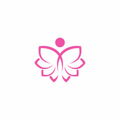 Lotus people monoline logo design concepts