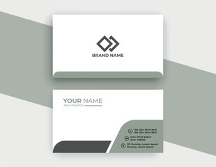 business card design . double sided business card template modern and clean style.