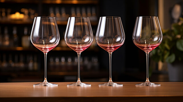 glasses of wine HD 8K wallpaper Stock Photographic Image 