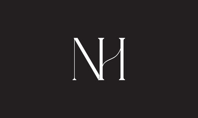 NH, HN , H , N , Abstract Letters Logo Monogram	