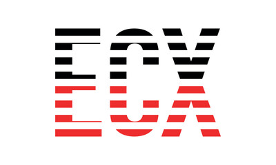 ECX three initial letter iconic line negative space minimal logo design vector template. monogram, abstract, wordmark, business, typography, minimalist, brand, company, flat, modern, unique, simple