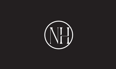 NH, HN , H , N , Abstract Letters Logo Monogram	