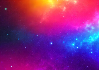 Obraz premium Space futuristic bright background ,Generative AI