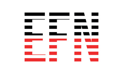 EFN three initial letter iconic line negative space minimal logo design vector template. monogram, abstract, wordmark, business, typography, minimalist, brand, company, flat, modern, unique, simple