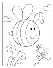 Circle style animal coloring pages for kids
