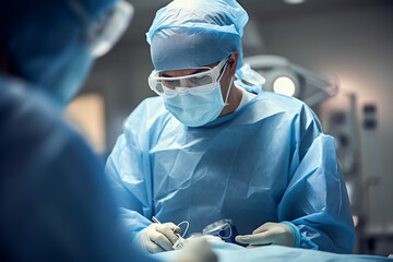 Surgical medical operation, cardiac surgery, operating room, specialized surgeon - obrazy, fototapety, plakaty