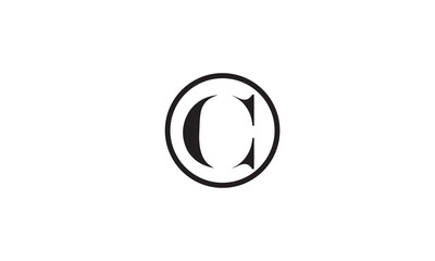 C, CC  Abstract Letters Logo Monogram	