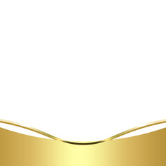 gold banner and bottom bar