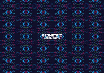 futuristic abstract geometric background banner
