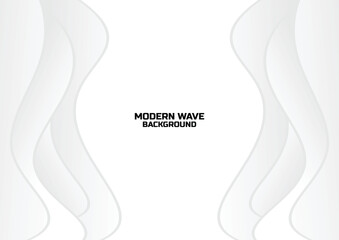 modern waves gradient white background