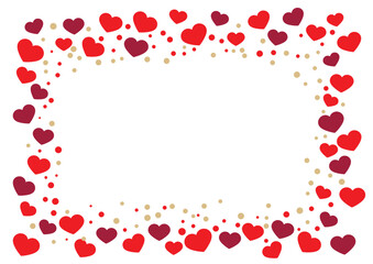 バレンタインデーに使えるかわいいハートのバレンタインフレーム3