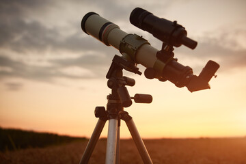Astronomy telescope for observing space and celestial objects.