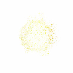Glittering vector dust on a transparent background