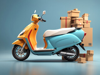 Obraz premium scooter