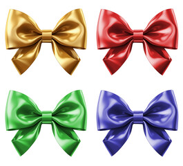 Color bow isolated on white background 