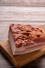 photo, produce, fat, meat, cook, piece, lard, pork meat, nourishment, fresh, ingredient