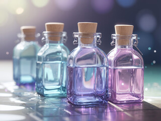 Obraz na płótnie Canvas bottles of perfume