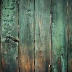 old wooden sign background splintered wood with a green tint antique created with Generative Ai