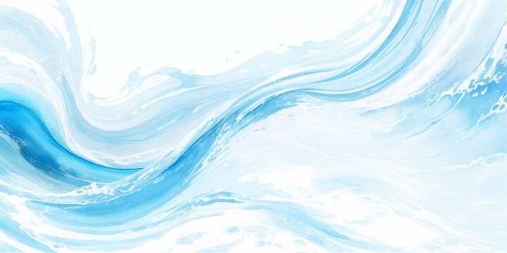 abstract soft blue and white abstract water color ocean wave texture background. Banner Graphic Resource as background for ocean wave and water wave abstract graphics	