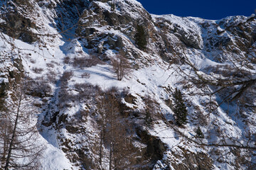 the alpine landscape where the alpine ibex lives, the hohe tauern national park in austria - obrazy, fototapety, plakaty