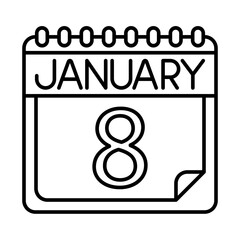 January Icon Design