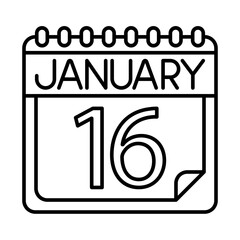 January Icon Design