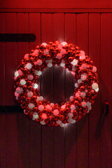 christmas wreath on door © Greg Meland