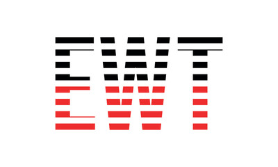 EWT three initial letter iconic line negative space minimal logo design vector template. monogram, abstract, wordmark, business, typography, minimalist, brand, company, flat, modern, unique, simple