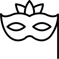 carnival mask vector design .svg